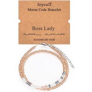 morse code bracelet womens beaded adjustable layered gift jewelry inspirational